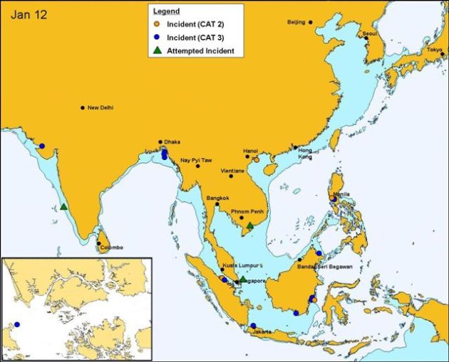 ReCAAP Consolidated Incident Report - January 2012