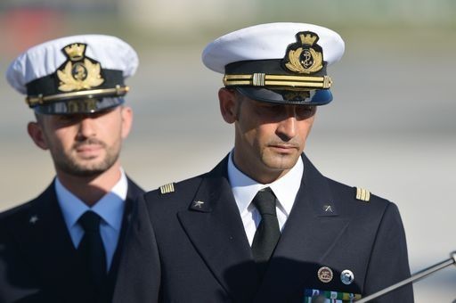 The Italian Marines upon their initial return in Italy in December 2012. Will they remain for good?